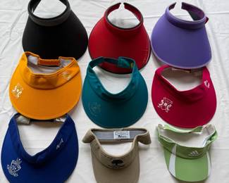 Athletic Womens Sun Visor Lot  9 Pcs