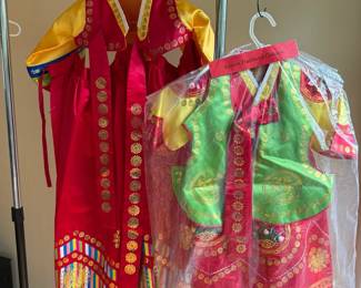 Two Childrens Korean Costume Dresses