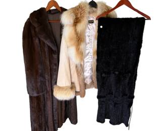 Vintage Womens Fur Jackets  Shawl