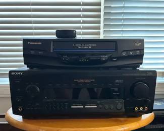 Panasonic VHS and Sony AudioVideo Control Center