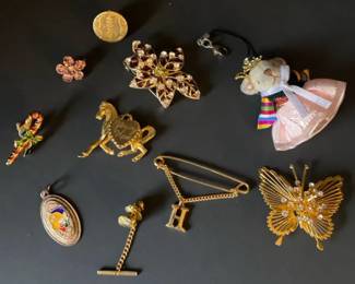 Vintage Pins Brooches Lot