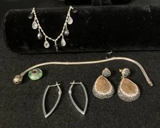 925 Sterling Silver Jewelry Lot  46 Grams