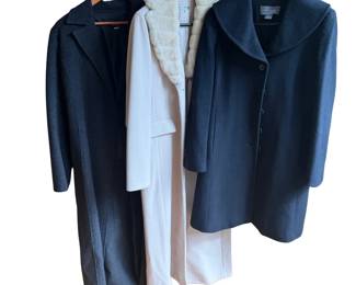 Womens Wool Trench Coat Lot, Ann Taylor And More