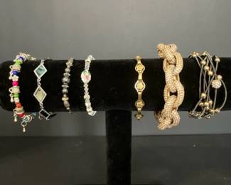 Set Of 7 Eclectic Bracelets