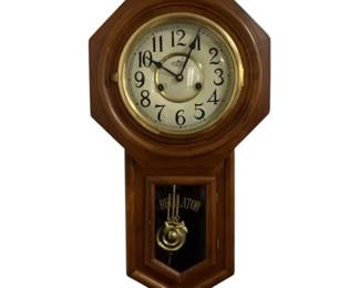 Vintage Regulator Pendulum Clock With Key