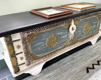 Rough hewn trunk/sideboard