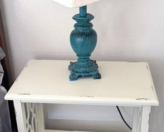 Night stand and lamp