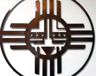 Zia metal wall art