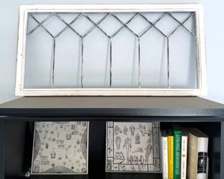 Antique leaded glass window