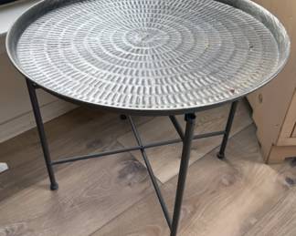 Metal side table