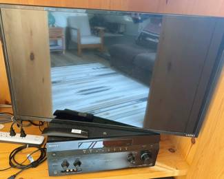 TVs - Hisense 55” smart + Vizio 32” smart, Sony stereo receiver