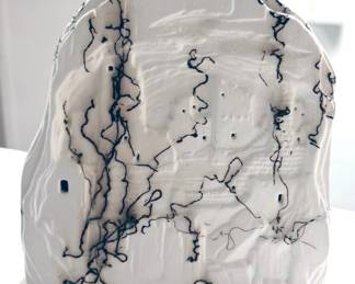 Horse hair low relief sculpture