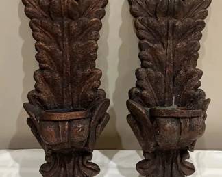 WOODEN WALL SCONCE BRACKETS