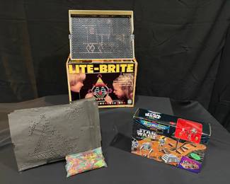 Vintage LiteBrite  1994 Star Wars Micro Machines Endor Playset Lot