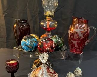 Vintage Decorative Glass And Collectibles