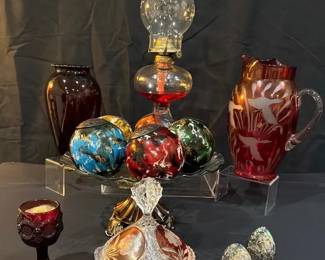Vintage Decorative Glass And Collectibles