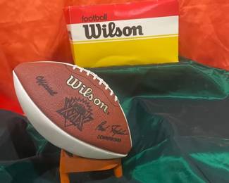 Super Bowl XXIX Wilson Commemorative Football  Appears Signed by Ken Norton Jr., San Francisco 49er