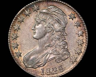 Many Capped Bust Silver Half Dollars AU