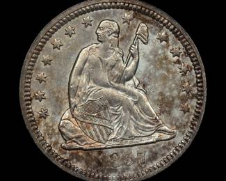 Ultra High Grade Seated Liberty