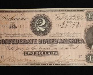 Confederate Civil War Paper Money