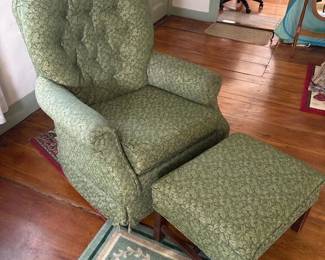 143 upholsteredswivelrockingarmchairand