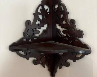 022 victorianstylewoodencornerwallshelf