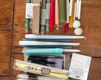 163 assortedtapercandlesvotivesandcandl