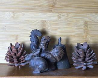 223 smallcastironanimalandpinecones