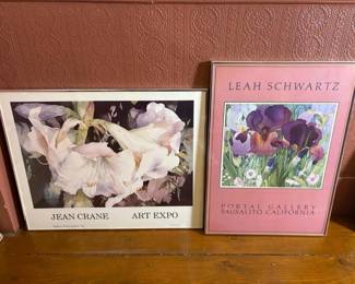 180 twolargefloralposterprints