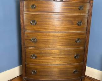 089 vintagebowfronthighboychestofdrawe