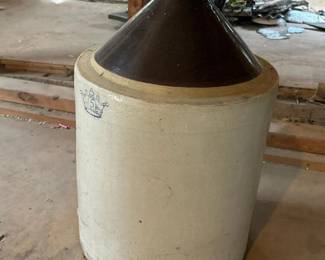 054 largestonewarejugwithcrown5gallon