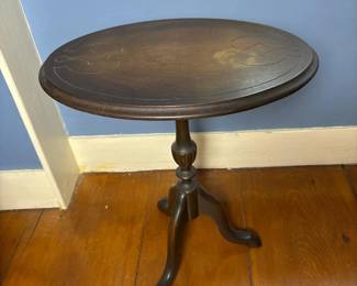088 vintagewoodentilttoptripodtable