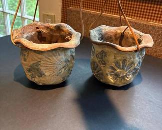 219 pairofhandcraftedstonewarehangingpl