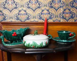 239 llwmcjapanhollyleafholidayceramic