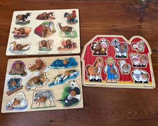 170 woodenanimalknobpuzzlesassortment