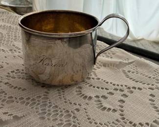 307 saartsterlingsilverbabycup