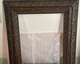 164 twolargecarvedwoodpictureframes