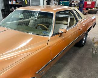 mostly original paint back window leaks. kept inside