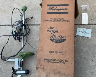 never used in box 1970s shakespeare trolley.