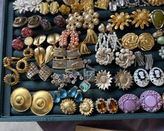 Vintage clip on earrings