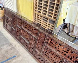 Vintage Folding wooden screen, Printer's tray, shutters