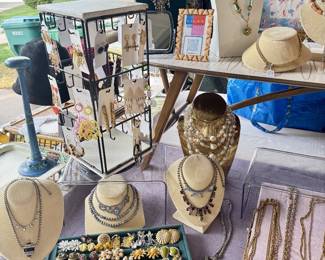 Vintage Costume & Sterling Silver Jewelry Clip-ons, necklaces, earrings, bracelets, brooches
