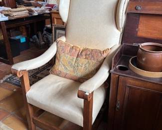 Large scale leather chair  