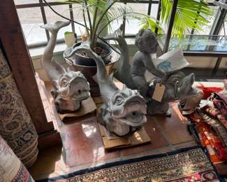 3 piece lead dolphin fountain ornaments 50% off