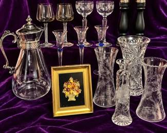Italian SP Shakers. Czech Glass, Cut Crystal, MCM Something For Everyone Mystery Lot