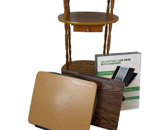 Vtg Telephone Stand 3 Lap Desks