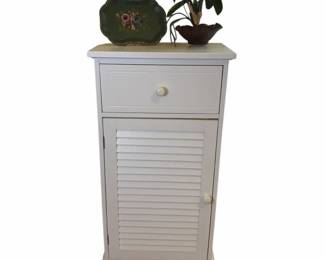 White Freestanding Cabinet Decor
