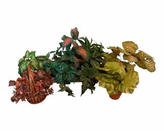 Collection Of Artificial Plants Flowers