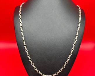 24 Sterling Silver Lobster Clasp Necklace