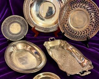 Elegant Serving In Silver Plate